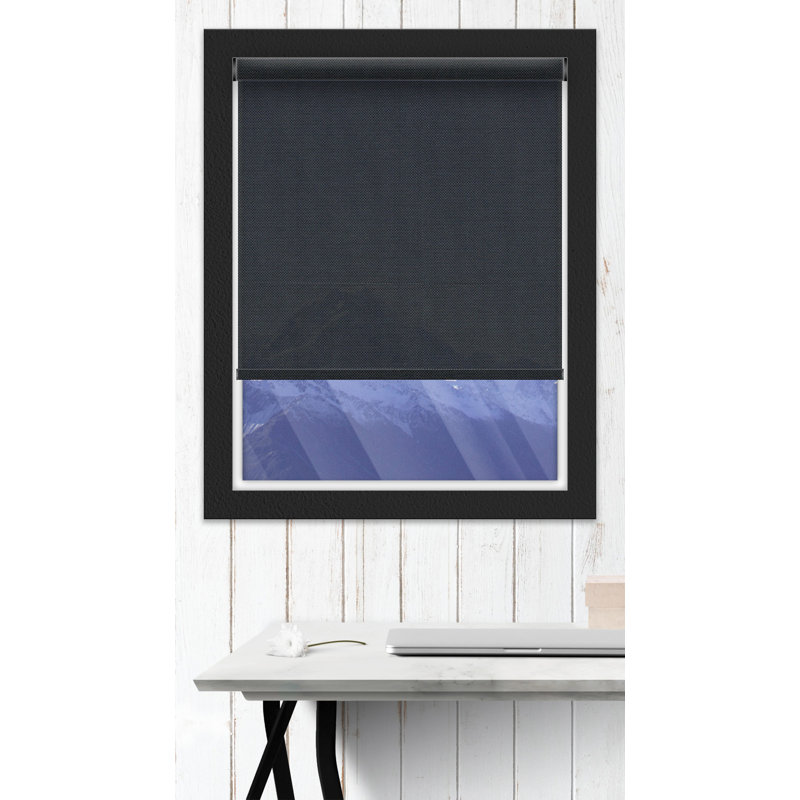 Rideau roulant semi-transparent sans cordon, Anthracite, l 41 po x L 72 po