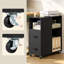 Mobile Filing Cabinet with 2 Drawers, Black, 30x60x70 cm-1278253028