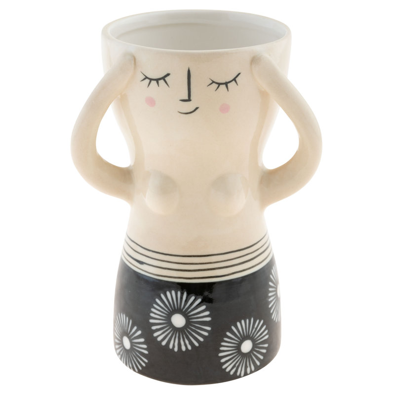 Vase encre REYNA BUSTY LADY FLORAL (S22)