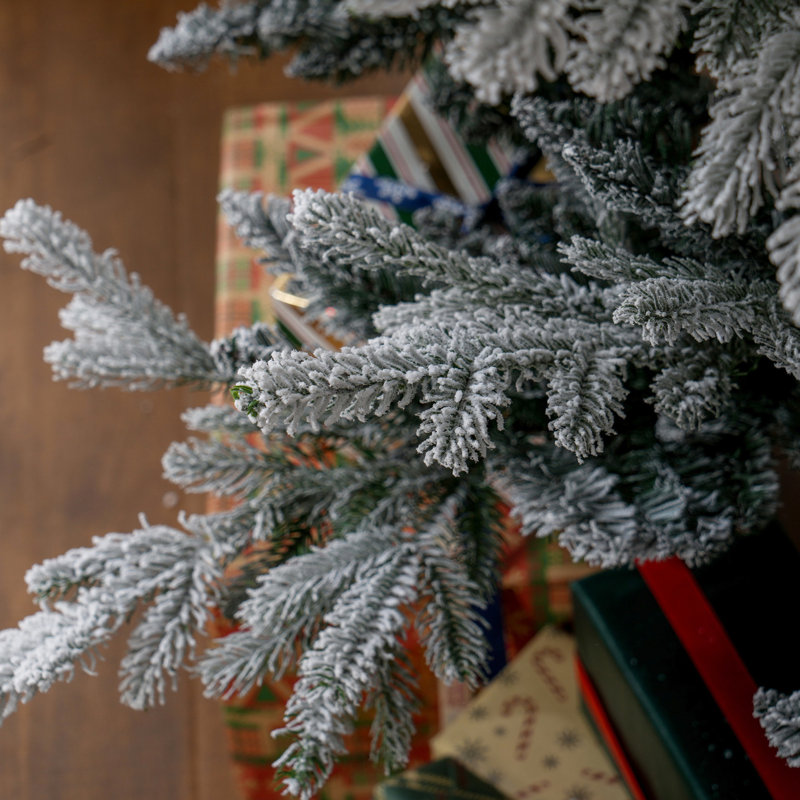 90,51 po Plante artificielle, 1218 branches, dépliage automatique, base en acier 1218, arbre de Noël de 7,5 pieds, ouvert, feu
