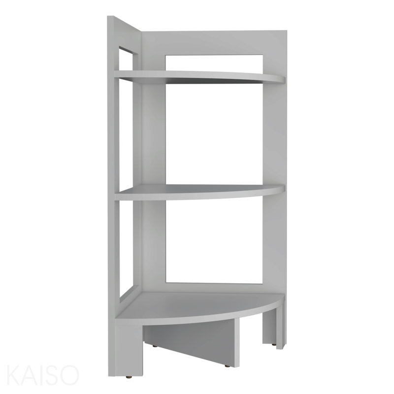Table de bout avec tablette à 3 niveaux Riga, White