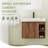 28'' Wall-Mounted Floating Bathroom Vanity with Ceramic Top and Soft-Close Door