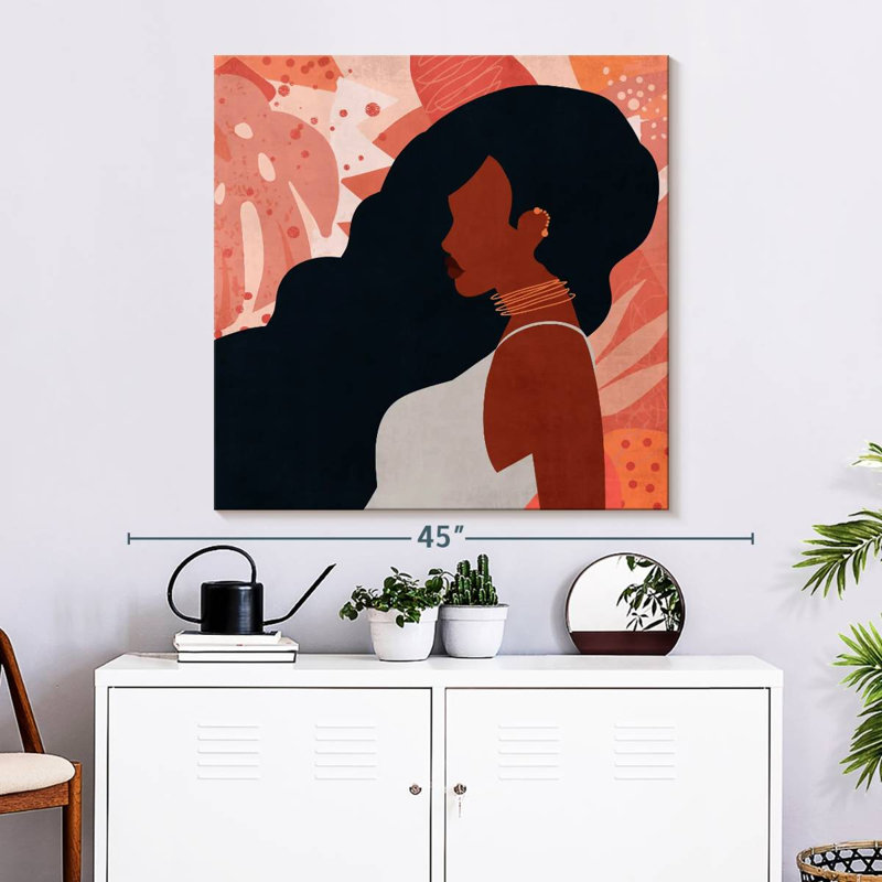 Leisha Boho Classy Woman III, 33" H x 33" W