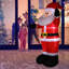 Décoration de père Noël gonflable 8 pi avec 4 lumières