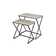 Solid Wood Top Abstract Nesting Tables