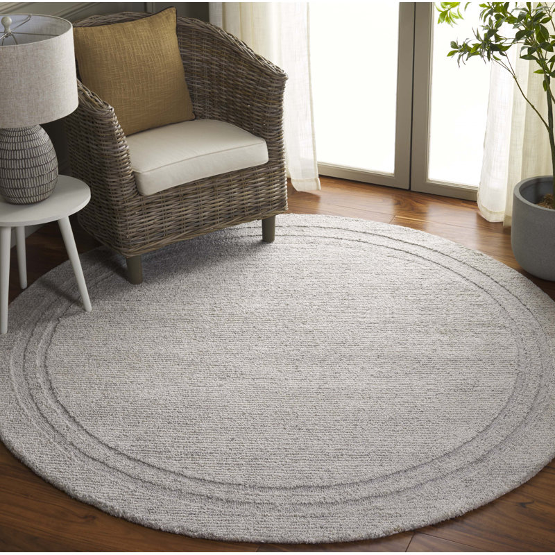 Tapis argent Renewal, Rond 6 pi