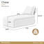 West Kensington Chaise - Buff/Seal Salt Caramel-1034242883