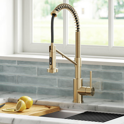 KRAUS Bolden 2-in-1 Commercial Style Pull-Down Single Handle Water Filter Kitchen Faucet for Reverse Osmosis or Water Filtration System