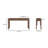 Lola 57.5'' Solid Wood Top Console Table