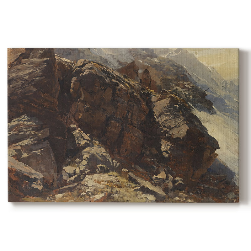 Rocky Slope-Edward Theodore Compton-Toile tendue avec châssis-c. Fin du 19e siècle / début du 20e siècle, 18 x 27