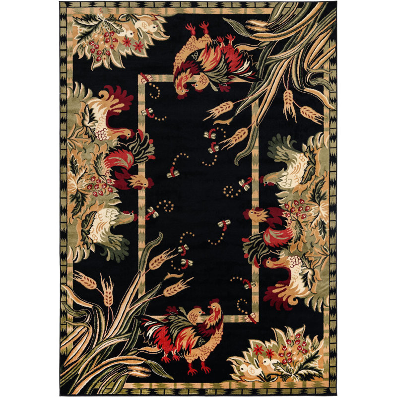 Tapis champêtre Country & Floral, Rectangle 7 pi 10 po x 11 pi
