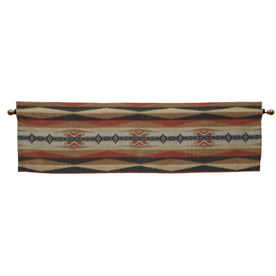 Wooded River Sunset Canyon Valance - 51x15