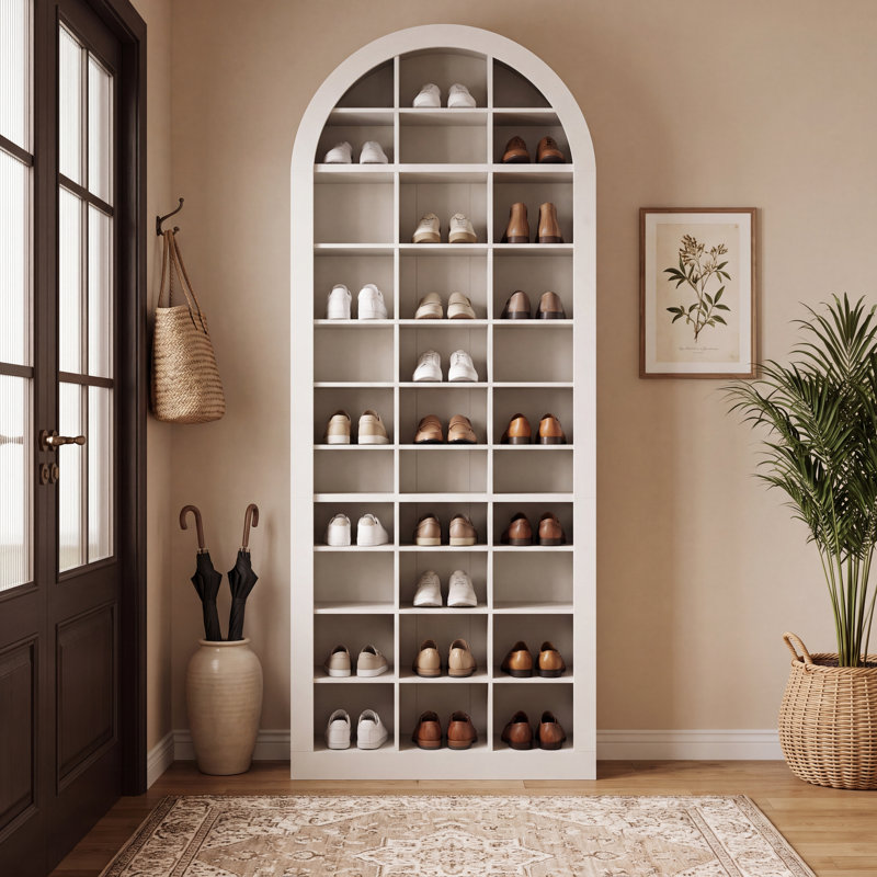 Armoire à chaussures 70,9 po avec 36 casiers, étagère à chaussures autoportante à 12 niveaux pour garde-robes, vestibules et salons