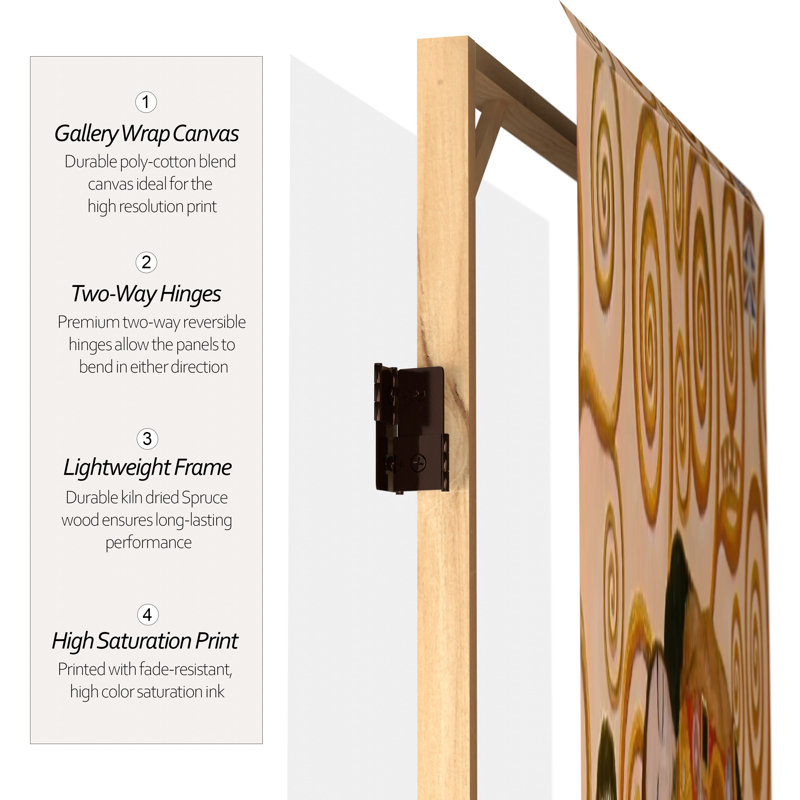 Gustav Klimt Double Sided Art Screen