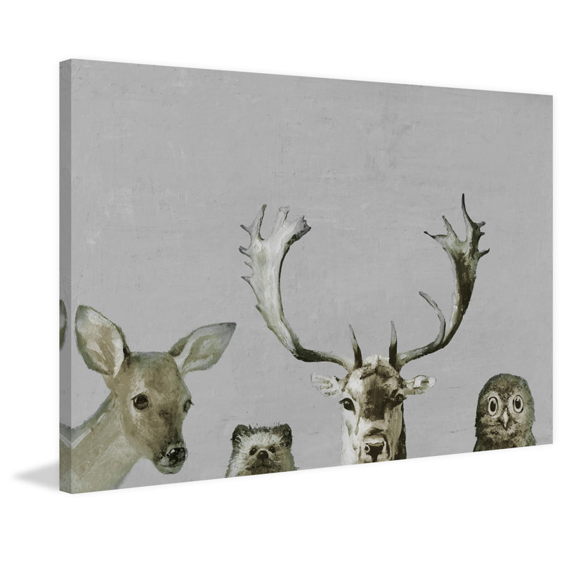 Jungle Selfie - peinture sur toile tendue, H 40 po x l 60 po x 1,5 po