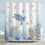  Rideau de douche Nautical Coastal Turtle