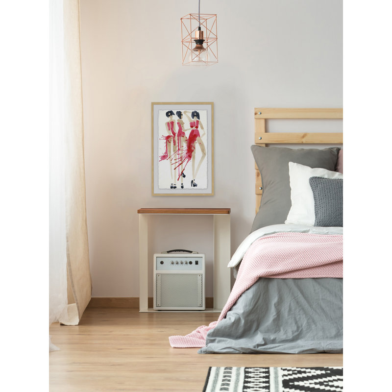 Vogue Rouge - Single Picture Frame Painting, 45cm H x 30cm W
