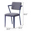 Chaise de bureau rembourrée à dossier ouvert-133400988