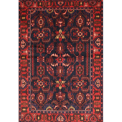 Tapis traditionnel rouge / brun