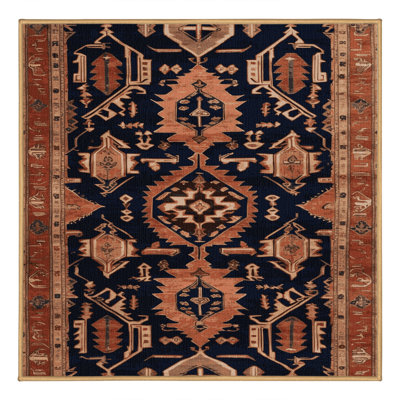 Tapis brun lavable à la machine