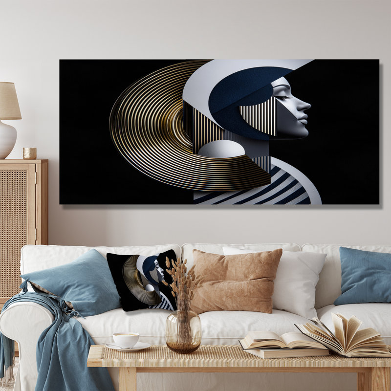 «Jakob III - Modern Woman», art mural en métal, H 28 po x l 60 po