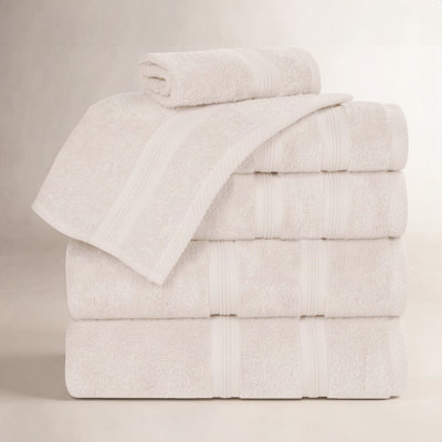 6-Piece Quick-Dry Cotton Towel Set
