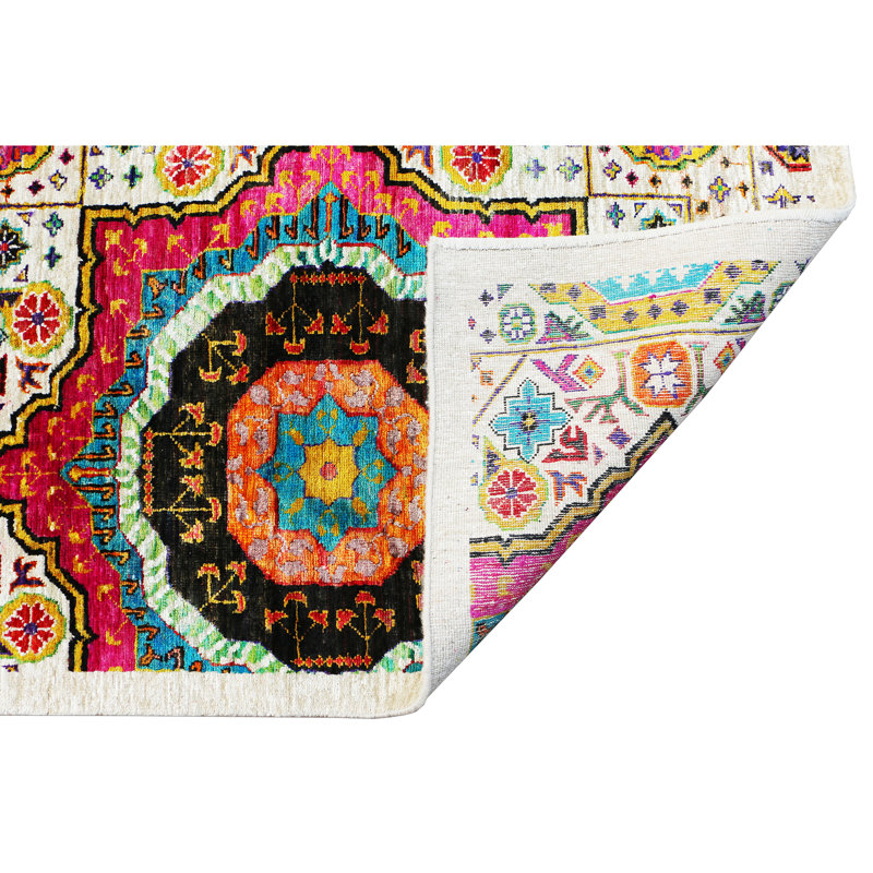 MOHI4335RIV00 Hand Knotted Oriental Area Rug, Rectangle 10' x 14'