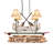 Personalized Canoe 4 Light Chandelier