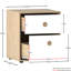 Kayshia 2 Drawer Bedside Table-1014946541