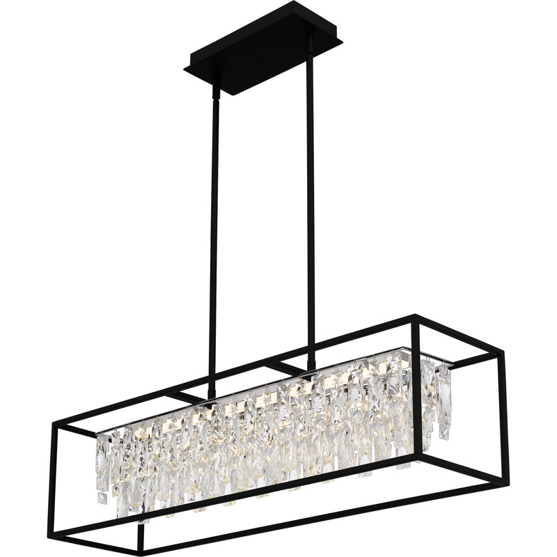 Amberlee Dimmable LED Kitchen Island Square / Rectangle Chandelier