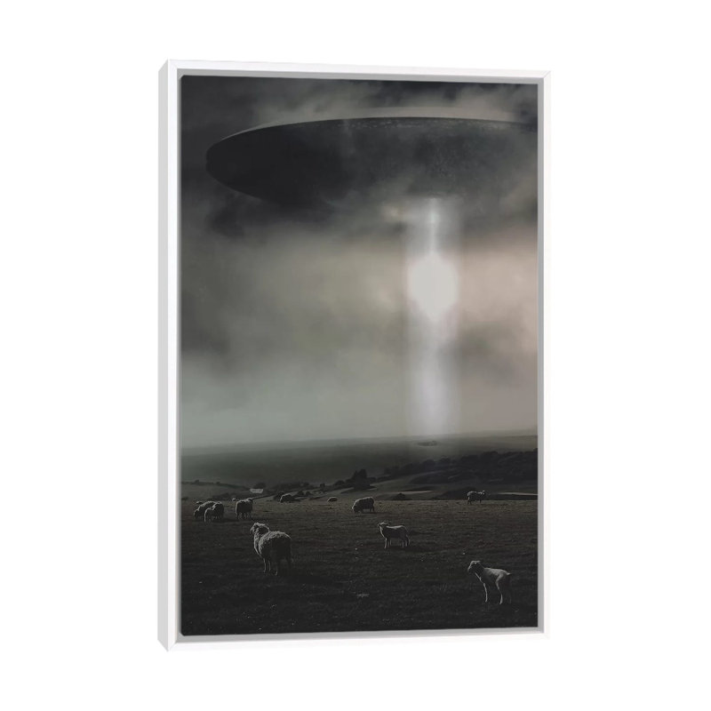 Abduction 1 Piece Wall Art on Canvas, 101.6 cm H x 66.04 cm W, White Framed