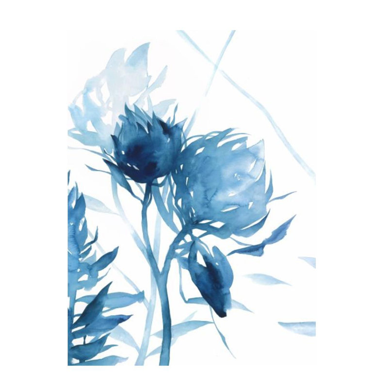 Floral Rhythm " Floral Rhythm I " by Janice Sadler, Glass Coat, 41" H x 30" W