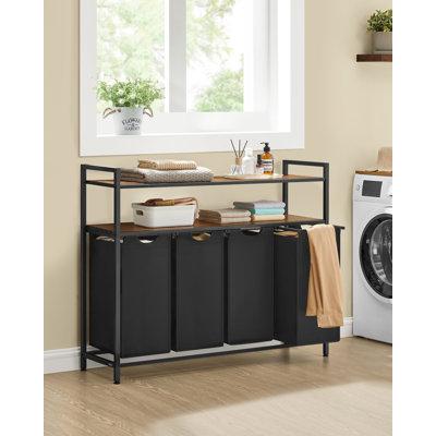 Metal Laundry Basket with Handles