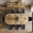 79" Oval Dining Table Set For 8, Modern Wood Grain Dining Room Set With Upholstered Dining Chairs-1753375711