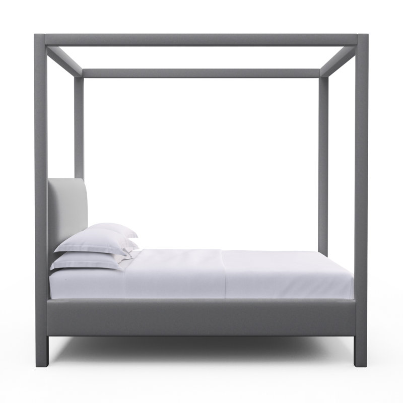 Lit tapissier Lafayette, Grand, Pierre velours moelleux