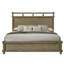 Lit plateforme rustique en bois massif, format queen