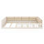 Lit plateforme tapissier avec garde-corps et coussin-434689283