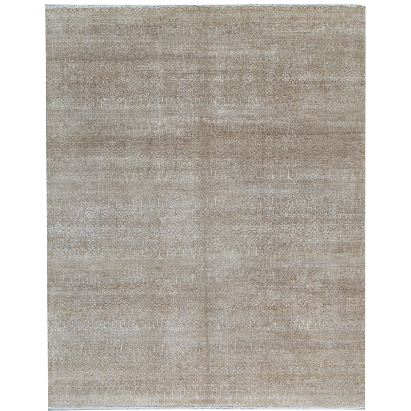 Hand-Knotted High-Quality Gold Area Rug
