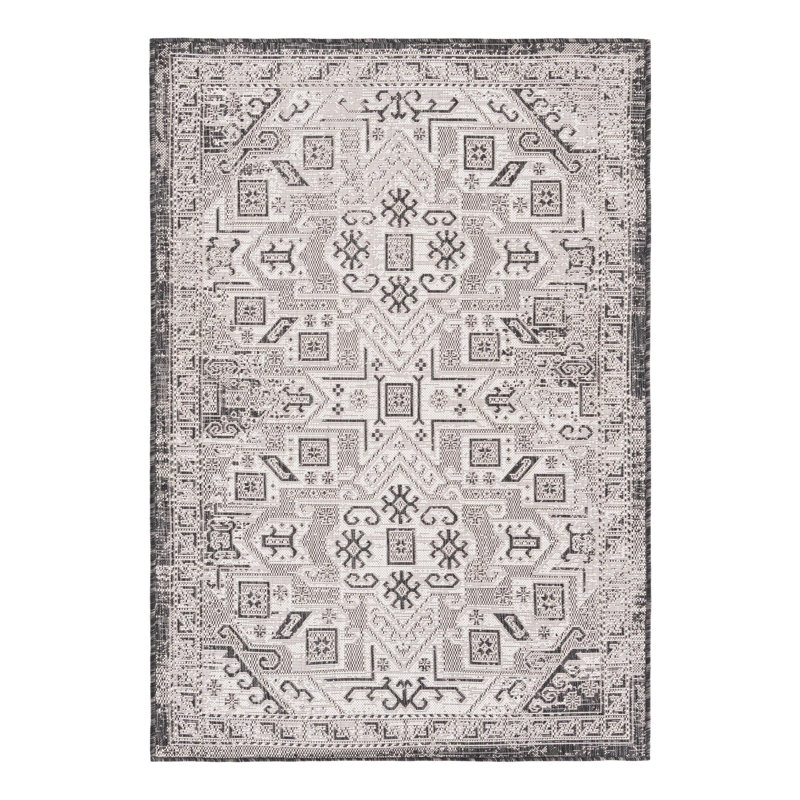 Tapis intérieur / extérieur bleu Alucard Southwestern, Rectangle 4pi x 6 pi