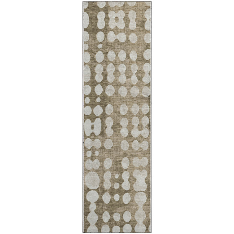 Premium Machine Washable Prisco Taupe Rug