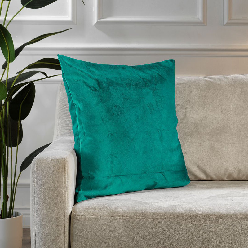 Matte Velvet Cushion Cover - 1 Pc, 46cm x 46cm, Powder Blue