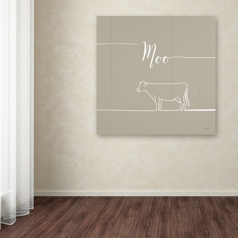 « farmed farm vii grège », reproduction d’impression sur toile tendue, H 14 po x l 14 po