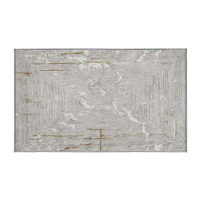 Tapis gris lavable à la machine