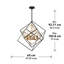 Lustre moderne Mid-Century Artika Sowell, noir et or
