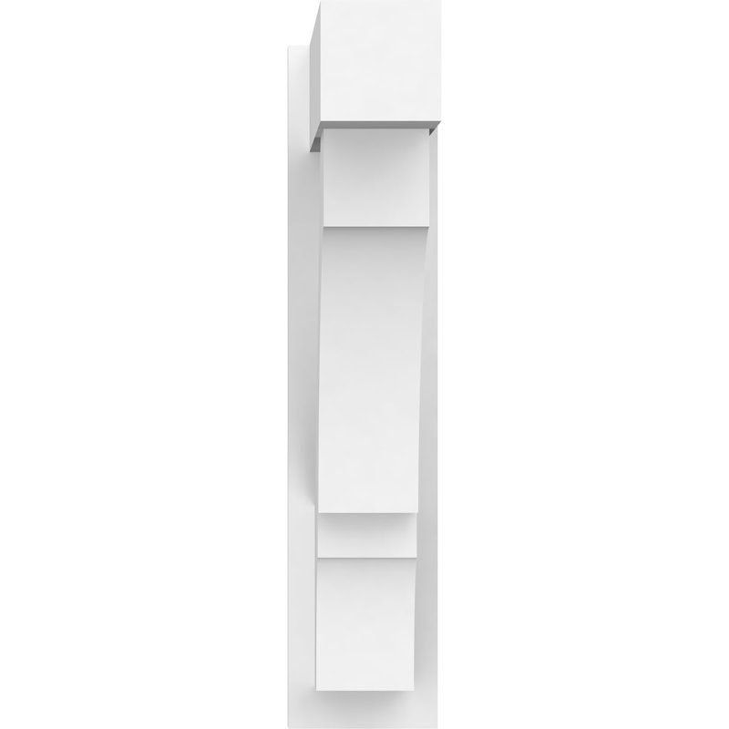 L 7 po x P 24 po x H 32 po Balboa de qualité architecturale en PVC avec embouts de bloc, L 7 po, H 32 po x P 24 po