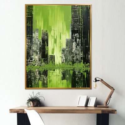 " Green Reflections High Rise Cityscape "
