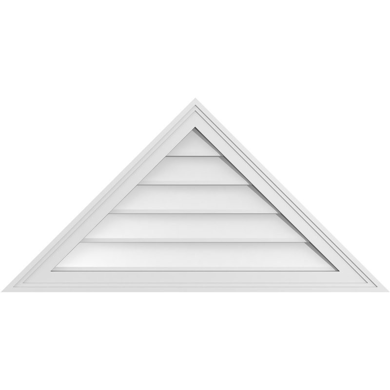 Ventilateur à pignon en uréthane non fonctionnel à fixation triangulaire brun clair 12/12, H 19 po x l 38 po x P 1,5 po