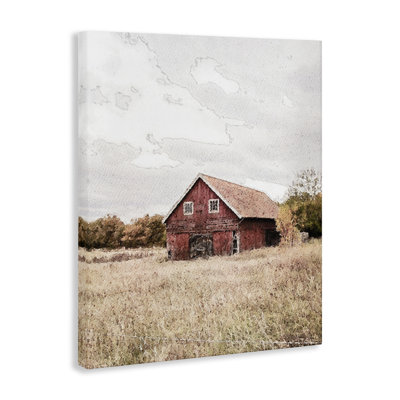 Red Barn Country Terrain Canvas, design by Susan Ball