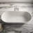 69'' x 29'' Freestanding Soaking Solid Surface Bathtub-88251906