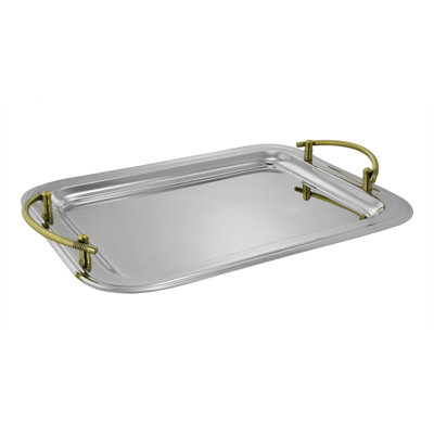 Rectangular Tray With Handles 16.5X13"